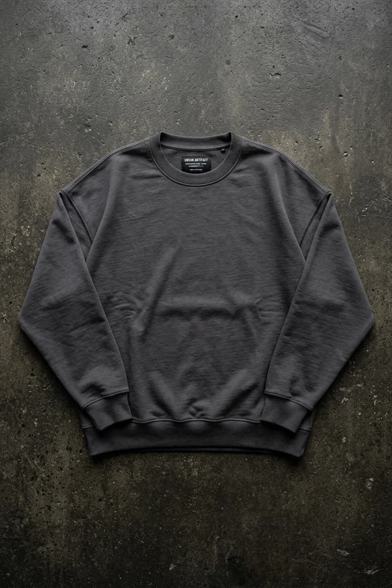 Boxy Crewneck Sweatshirt — antrasit